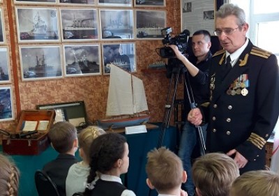 Посещение музея «Морской и боевой славы» школьниками