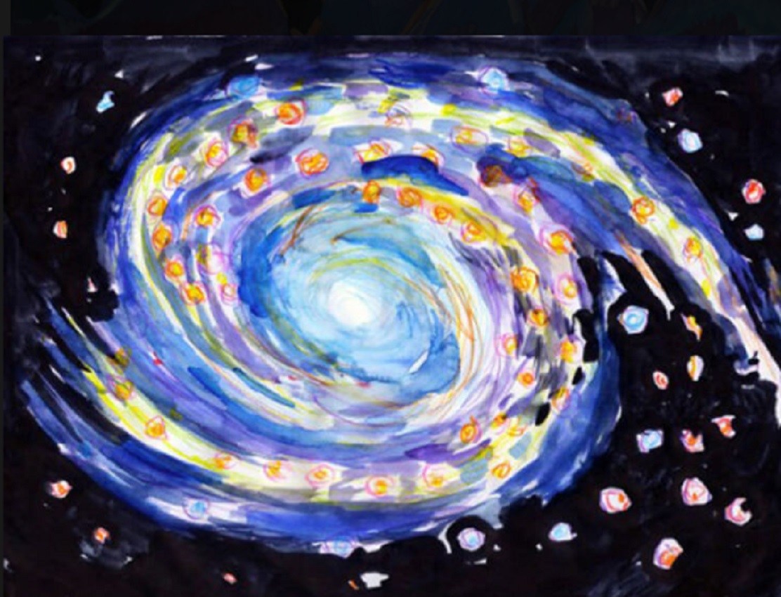 Рисунок звездный мир. Рисунок на тему космос. Рисование космос. Рисование на тему космос. Космос красками для детей.